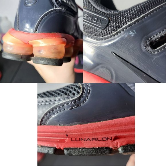 Nike Men's Shox Air Lunar NZ Infared Running Tennis Shoes Size 8.5 Gym Workout - Picture 2 of 15